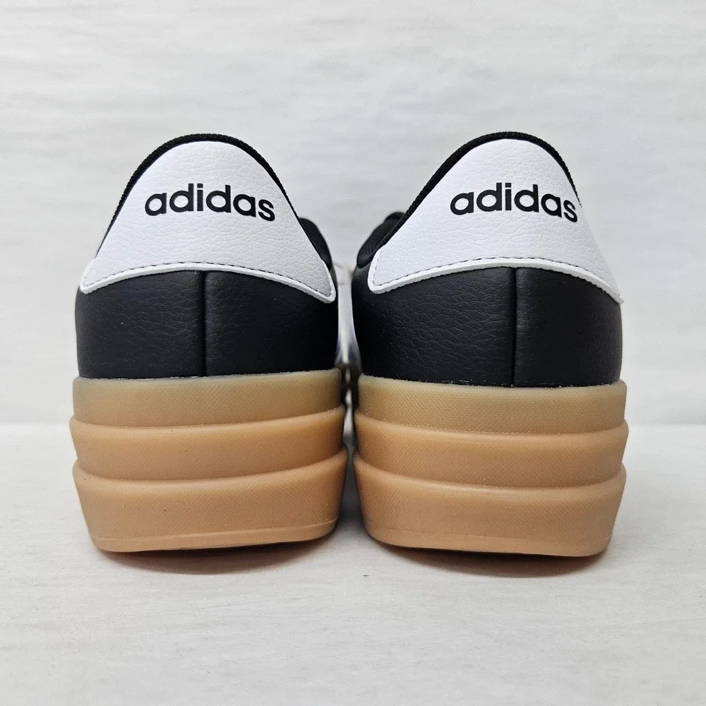 Adidas VL Court‎ Bold Platform Sneakers IH3081 Black White Gum Women's Size 6.5